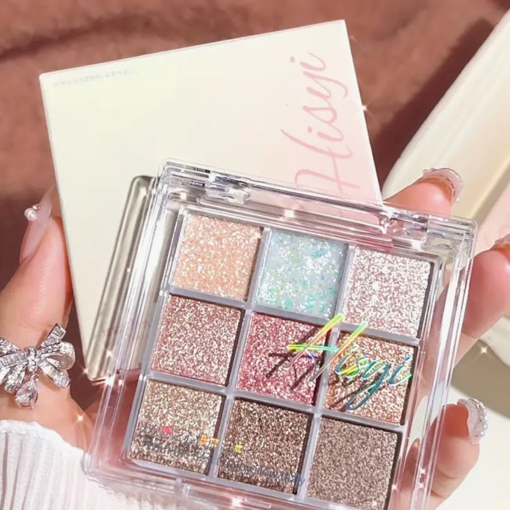 Glitter Eyeshadow Palette - Pink and Gold